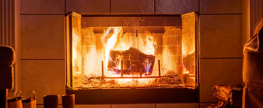 Mendota Hearth Landscape Fireplace Installation in Jamestown, New York