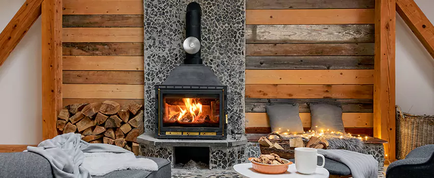 Thelin Hearth Products Direct Vent Gas Stove Fireplace Inspection in Jamestown, New York